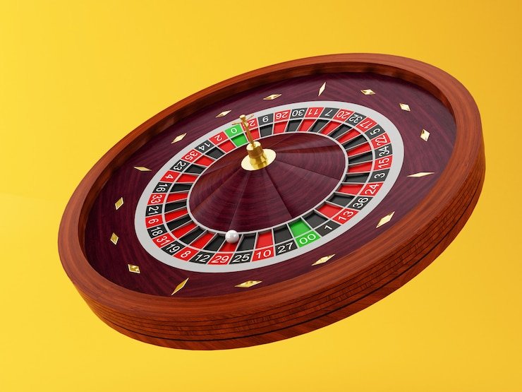 Tata letak papan French Roulette di studio itsugamarket dengan dealer profesional