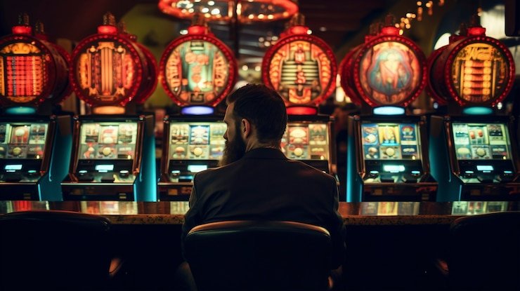 Meja roulette dengan dealer profesional
